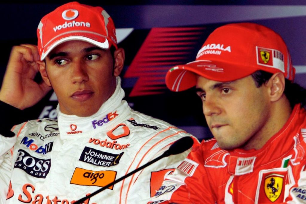 Massa e Hamilton - F1 2008