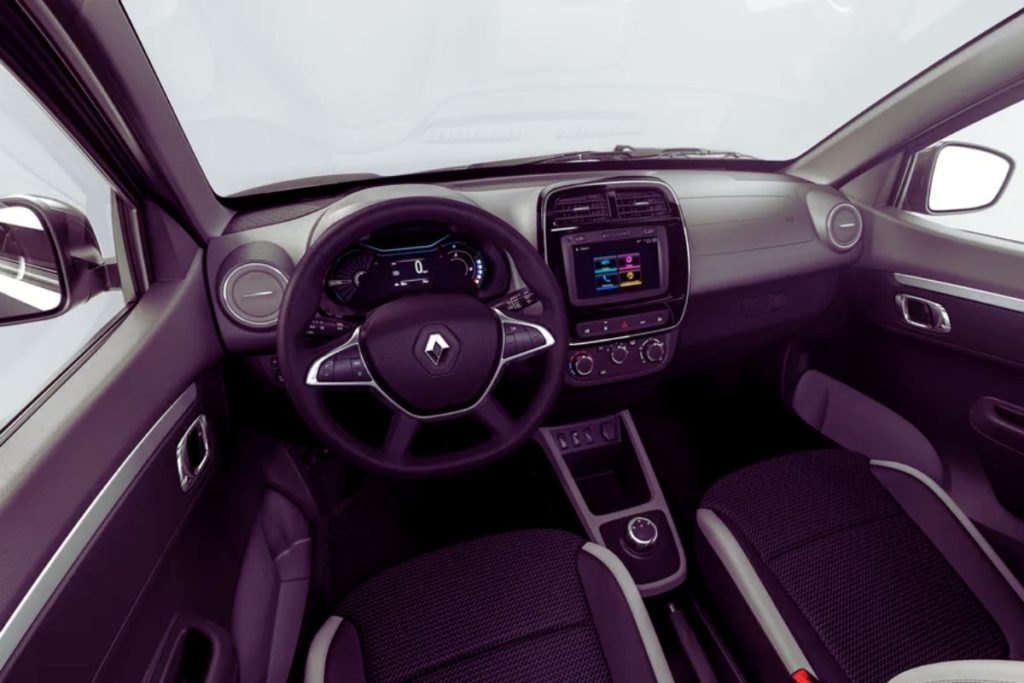 renault kwid - e-tech painel